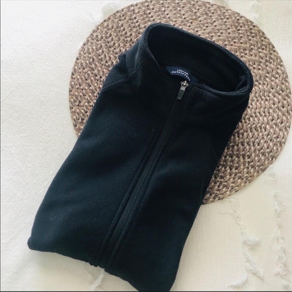 Land’s End Black Fleece Vest
